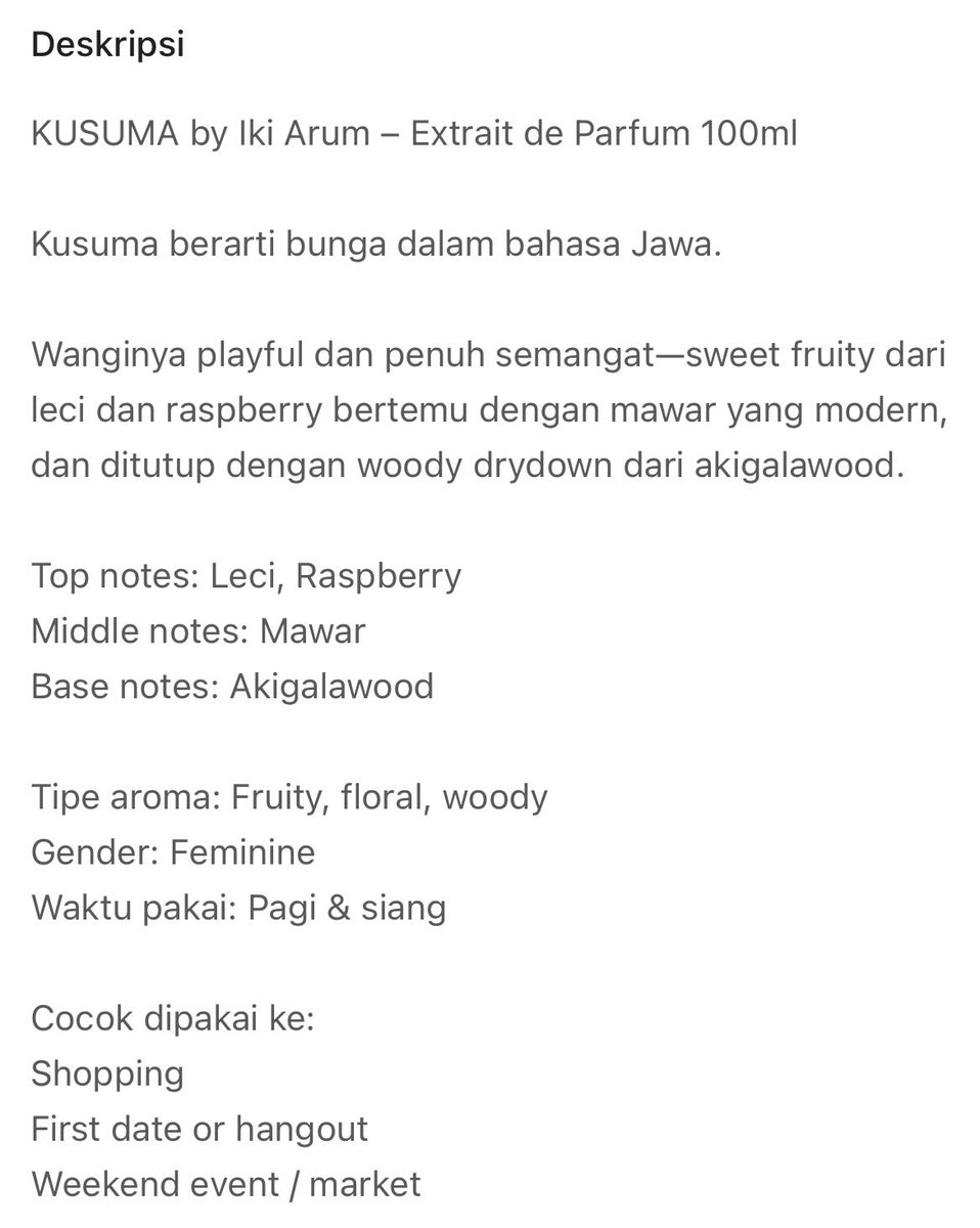 urrrheaven's tweet photo. WTS💸
EDP IKI ARUM KUSUMA🩷

Parfum kecintaan ciwi girly!! Packagingnya gemes, desc wanginya ada di pict 4 ya

dijual karena jarang bgt dipakai
baru <10x semprot, bisa dilihat isinya masih 90% 

💸115.000 aja deh ambil💸

Bisa COD sekitar Cikampek
oren: https://t.co/HlKGi6JbVa https://t.co/mlDuCLWsUx
