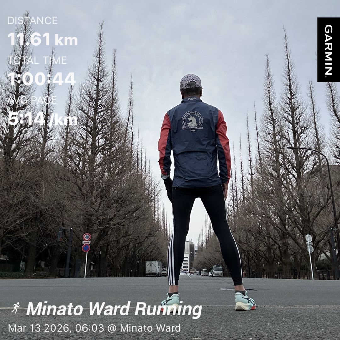 KWashizawa's tweet photo. #garmin #beatyesterday #finishSTRONG #BostonMarathon  #炭平コーポレーション #asics #metaspeed #sky #paris #tokyo #gaien https://t.co/D7yGszlXq2