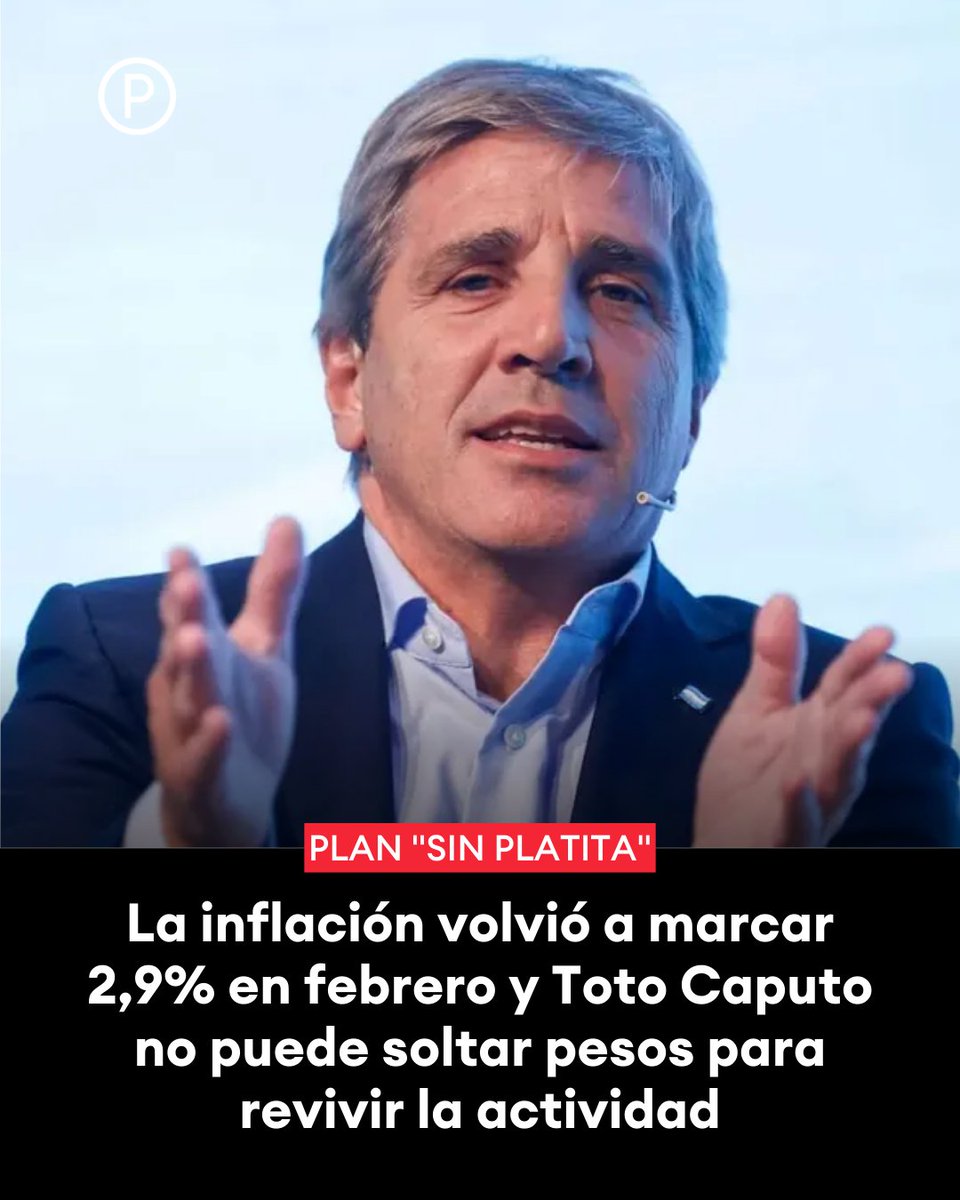 #Economía 📊 Impulsado por carne y servicios, el IPC sigue sin freno

 La guerra arrima las estimaciones para marzo a 3%

💰 Economía absorbe más liquidez

🔗 letrap.com.ar/c5422478
✍️ <a href="/LorenaHak/">Lorena Hak</a>