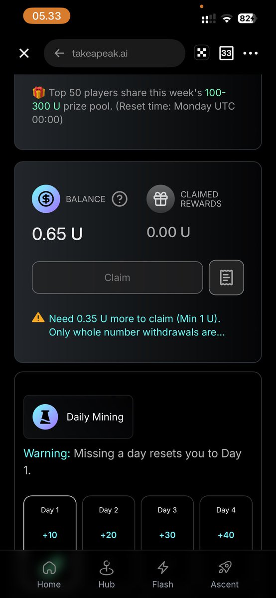 anzzzling's tweet photo. Join me on PEAK AI and start earning rewards! 

Use my invite link: https://t.co/IrgEDUSfwa

Login with X
Follow Peak Ai
Connect Wallet
Create genesis
Done

Minimum WD $1 

Let’s go earn

#Peakai #Campaign https://t.co/f2RXDWzRR8