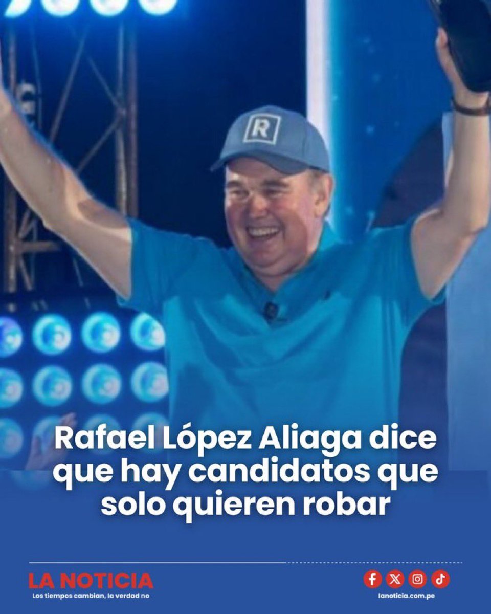 MesasPrez3's tweet photo. @peru21noticias No te cuelgues de Rafael.
Rafael López Aliaga
Presidente PERÚ🇵🇪2026
DALEEE
NOS SUMAMOS A LA MEJOR OPCIÓN P/GOBERNANTE DEL PAÍS
PERÚ EXIGE UN EXPERTO PROFESIONAL EMPRESARIO EXITOSO
MILLONARIO,Q HAGA PATRIA.
No es ningún muerto de hambre,
advenedizo, principiante;
ni badulaque💨 https://t.co/9WvjJrqafT