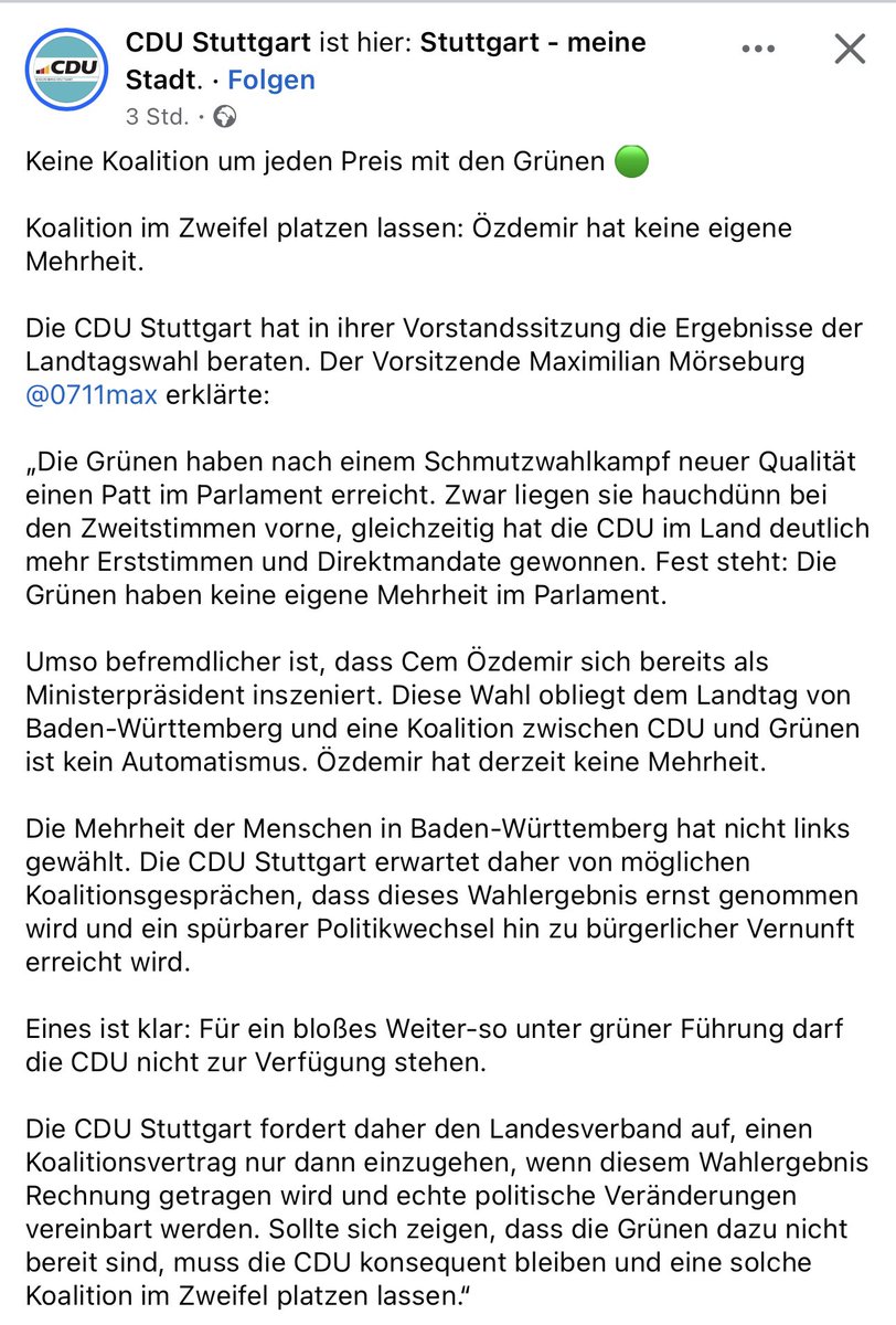 Der CDU sind die Bürger scheißegal.
Die CDU will nicht mitregieren, sie will diktieren.
Die CDU ist wie MAGA.
Die CDU wird zu einer Gefahr für die Demokratie.
