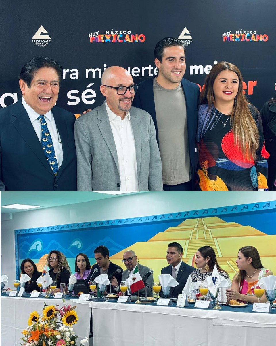 amdetur's tweet photo. Estuvimos en la reunión de #JuevesLegislativos de CONCANACO SERVYTUR México con el Senador Eugenio Segura Vázquez.
Se presentaron propuestas para impulsar la digitalización del sector, regular plataformas de renta vacacional y fortalecer la promoción turística.
#turismo #leyes https://t.co/4fKm3Pdjte