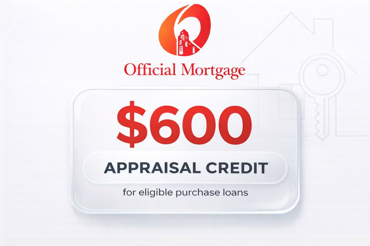 OMortgage's tweet photo. Give buyers more than a preapproval.
Up to $600 toward the appraisal on eligible purchase loans, plus a covered soft pull on qualifying loans, Lock &amp; Shop, digital application + e-sign, and fast closings.
https://t.co/8IxRHZiWHf → Rates https://t.co/wJfQyIqd31