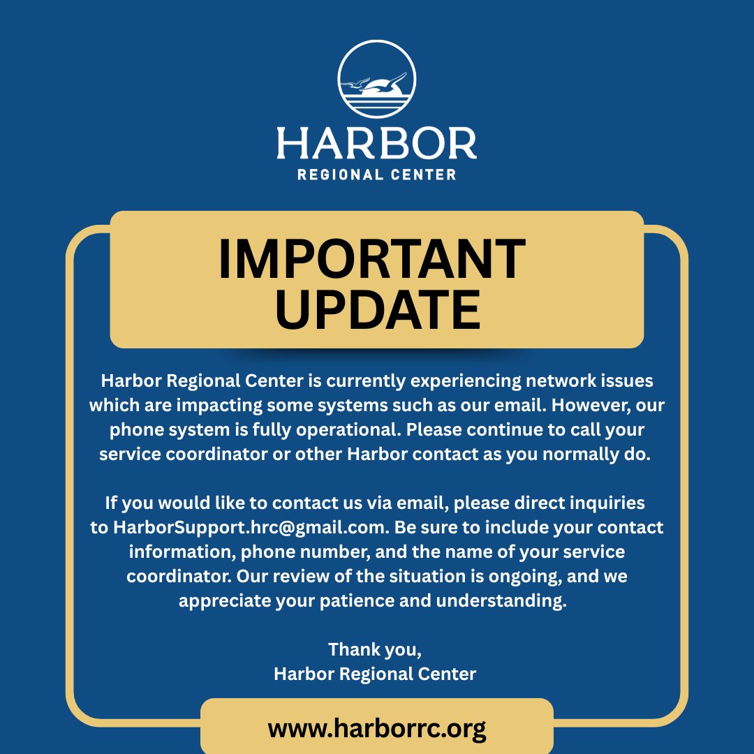 Harbor Regional Center tweet media