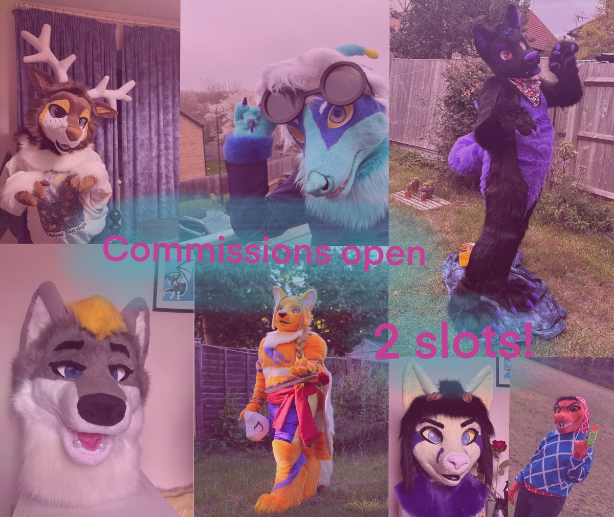 VaporMoonStudio's tweet photo. My commissions for custom fursuits are officially open again!
Quote form, full detail start price list and TOS are linked below
-Looking to take 2 Slots at this time https://t.co/1uN0okBVrh