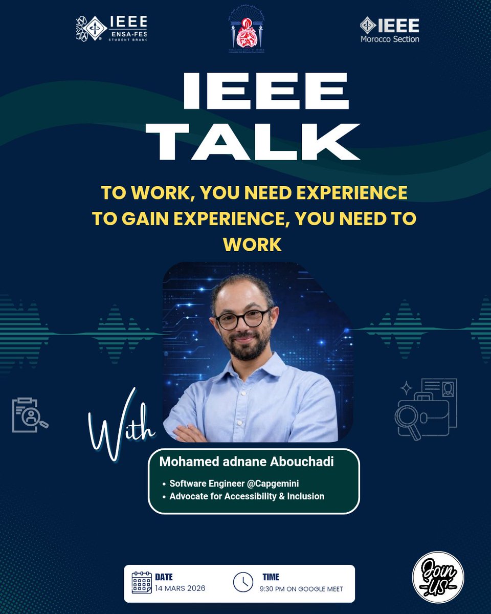 IEEEENSAFSB's tweet photo. 🗓​Date: March 14, 2026
🕤​Time: 9:30 PM
📍​Platform: Google Meet 
📎join us here:👇
https://t.co/yCmbVBuNlg https://t.co/KiHBDHB6BK