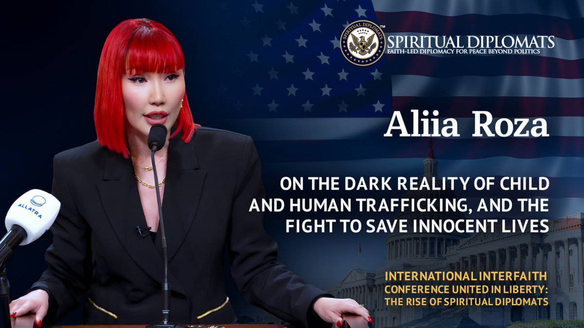 KatijaBanovic's tweet photo. Aliia Roza | Fighting Human & Child Trafficking | United in Liberty: The Rise of Spiritual Diplomats

🟢 Watch on Rumble (https://t.co/IvCteq6T2G)

🔴 https://t.co/aXWErKQTc5

Aliia Roza, a former secret agent turned women’s empowerment coach, shares a gripping and deeply personal message about the dark reality of child and human trafficking. Born in the former USSR, she later served as an operative in Russia’s FSB, where she worked to dismantle human and drug trafficking networks. During her missions, she and her team rescued more than 500 underage children. She also honors colleagues who lost their lives in the line of duty and reflects on the painful reality that not every child could be saved.

Watch the full conference here: https://t.co/yDCaGjsVoF
#Allatra