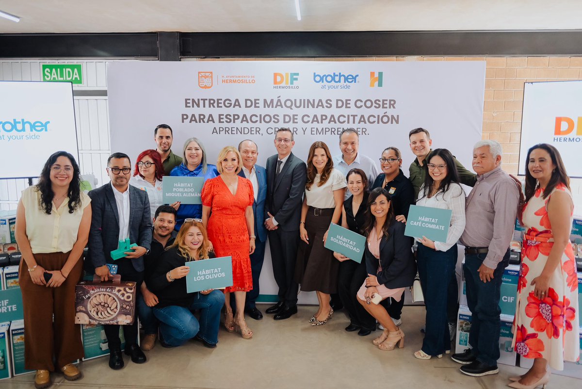 Hoy entregamos 100 máquinas de coser para apoyar la capacitación y el autoempleo en Hermosillo. 🧵

Junto con mi esposa <a href="/pattyruibal/">Patricia Ruibal</a> y <a href="/DIFdeHermosillo/">DIF Hermosillo</a>, estas llegarán a CIF, Centros Hábitat, Casa Galilea y asociaciones que ayudan a personas a aprender un oficio y generar