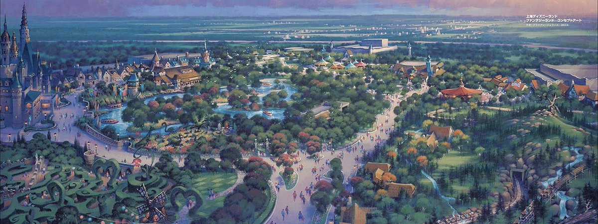 世界各国ディズニーパークの初期コンセプトアート こう見ると