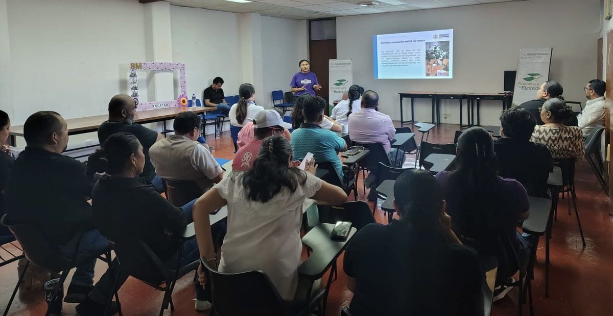 FinabienMex's tweet photo. En el marco del Día Internacional de las Mujeres y las Niñas 2026, el pasado 6 de marzo se llevó a cabo una plática en la Gerencia Estatal de #FINABIEN Yucatán, con el objetivo de conocer la historia de la lucha de las mujeres, en especial de las mujeres yucatecas que han impulsado la defensa de sus derechos. ✨

Agradecemos al #InstitutoDeLasMujeresMérida por impartir esta plática y contribuir a promover el pensamiento crítico entre l@s trabajador@s de FINABIEN. 💜

Seguimos impulsando espacios de reflexión que fortalecen la igualdad y el reconocimiento de los derechos de las mujeres. 🤩

#8M2026 #SerLoQueQueramos #ConA