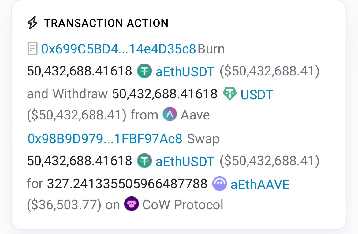 idcryp_to's tweet photo. Swap di DEX tolong jangan ngelamun. 
Melongo dikit fatal euy!

Malam ini ada org swap USDT $50Juta ke token $AAVE, dan cuma dapet 327 $AAVE (Sekitar $36k)

Rugi 99% lebih 🥹

Masalahnya apa?? 

Yapps LIKUIDITAS nya nggk cukup buat nanganin order sebesar itu https://t.co/RIkMndvcfI