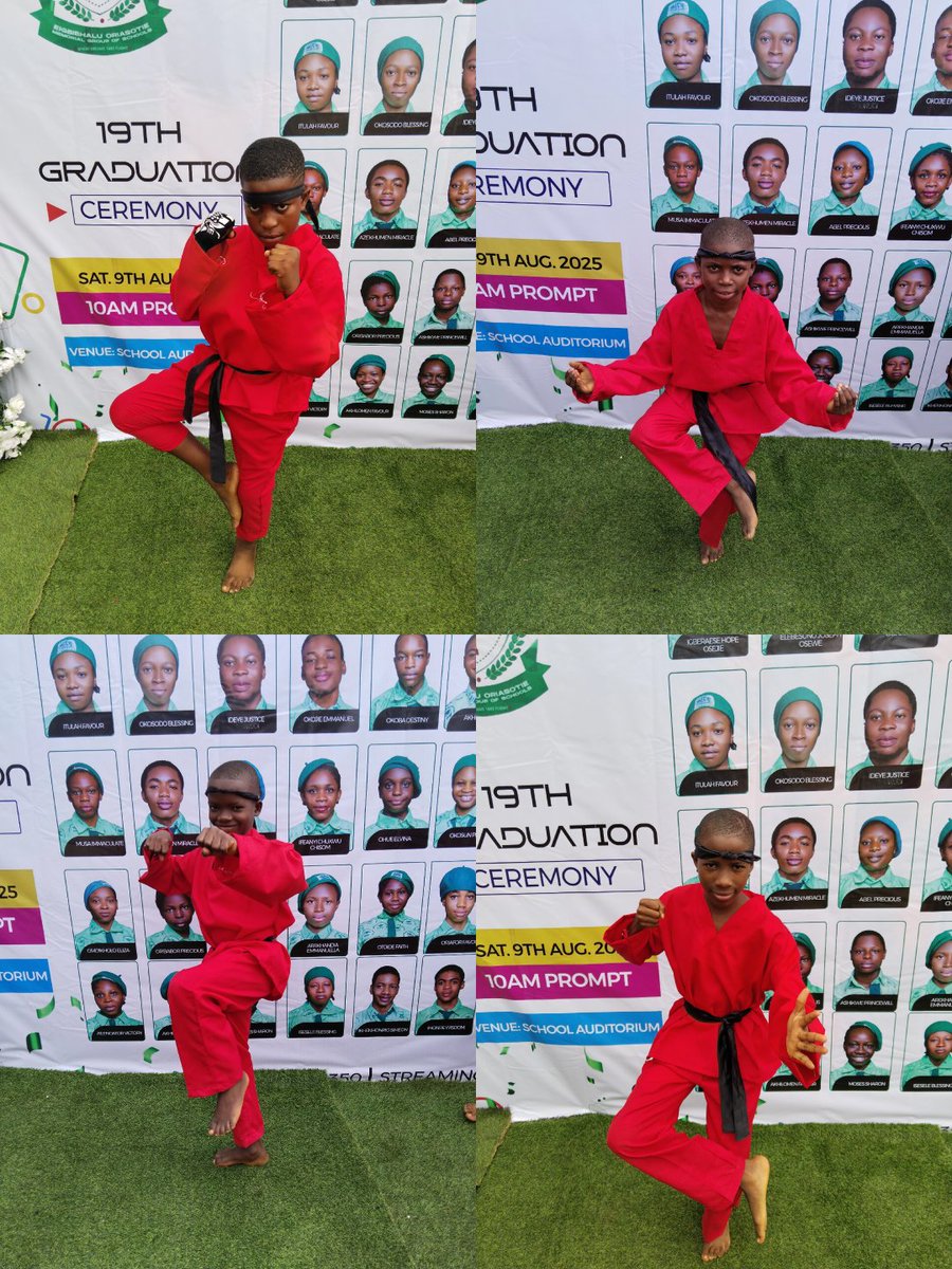 ocplinks7's tweet photo. During last year graduation, I took up a chance, I trained some of our basic pupils in Martial Skills, and they nailed it. Thier stage performance was a highlight, one of the best I have seen for kids of their Level. It was A memorable one for me and the kids https://t.co/ugoA63shK5