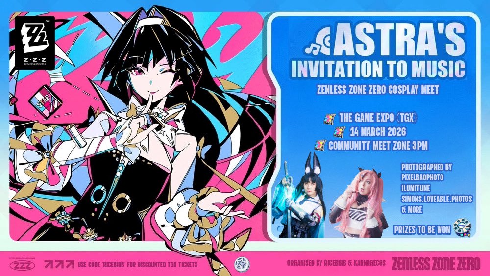 RicebirbVT's tweet photo. Less than 24 hours out from The Game Expo #tgx 🤩🙏✨ 0u0 come along and try Pin the tail on the Bangboo at our ZZZ meet~! Can’t wait to see everyone there~! 🤩🙏

Also please use my promo code “ricebirb” for a cheeky discount on a last minute ticket~! 🥺🙏🤩 

#tgxcreatorclass https://t.co/ba8LJpSdLq