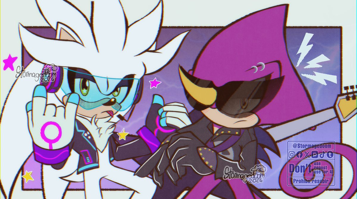 💜Rockstar silver and metalhead Espio 🤍 #Espilver