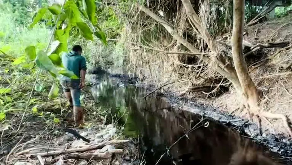 Nahale primero ignoró el derrame, luego dijo que no era petróleo,  ahora dice que sí es petróleo, pero no de Pemex, el caso es que el derrame de petróleo contamina 39 comunidades del Golfo de México milenio.com/estados/derram… via <a href="/Milenio/">Milenio</a>