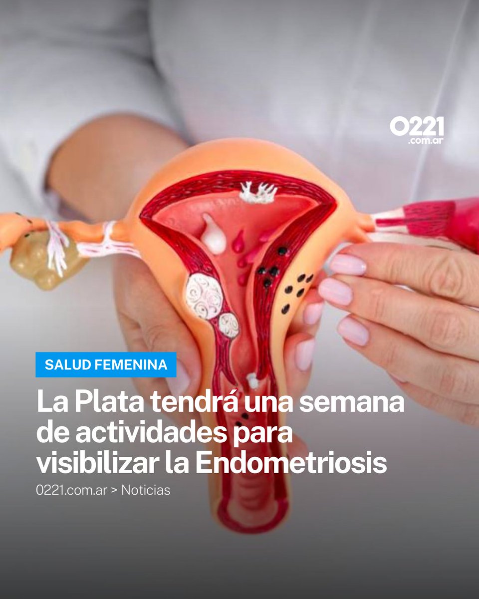 SEMANA DE ENDOMETRIOSIS 🎗️ Del 14 al 19 de marzo se realizará en La Plata la Semana Platense de la Endometriosis en el Centro Cultural Islas Malvinas, con actividades para visibilizar esta enfermedad que afecta a 1 de cada 10 mujeres y personas con útero.

🎨 La iniciativa,