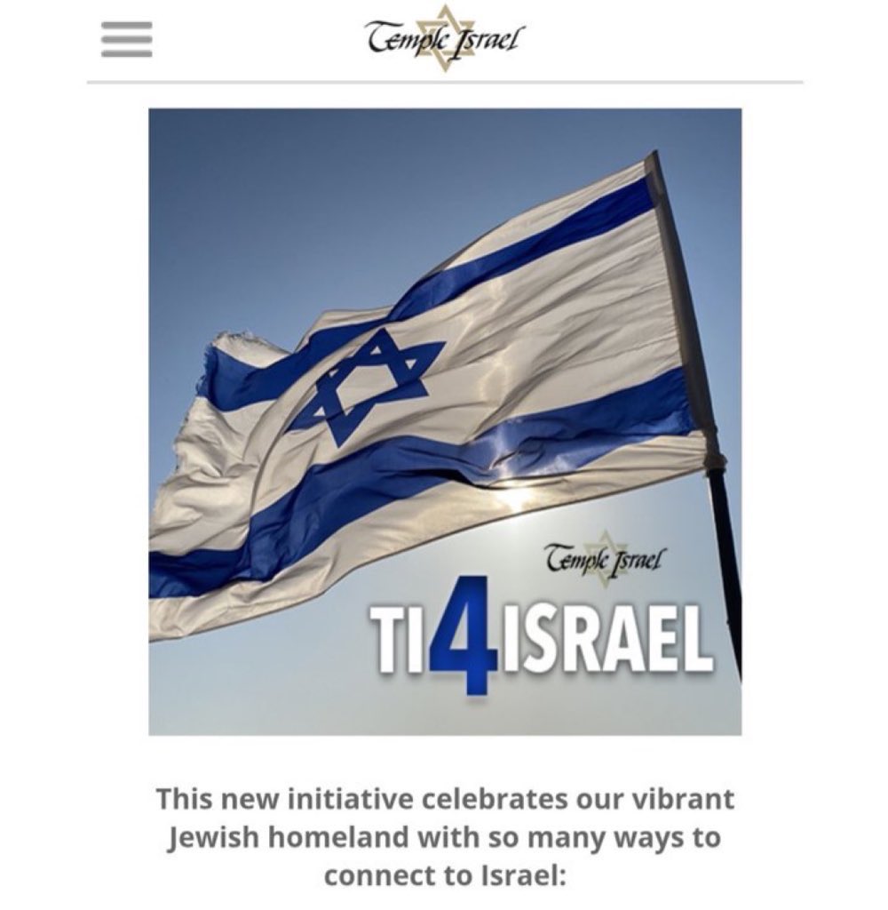 SuppressedNws1's tweet image. 🇺🇸🇮🇱The Temple Israel Synagogue in Michigan is promoting Israel.

The homepage of Temple Israel, the synagogue that was attacked in Michigan celebrates Israel and their connection to it.

They call Israel their home.

October 13, Temple Israel rabbi Marla Hornstern, introducing