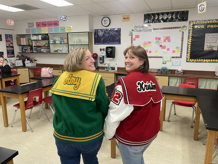 ZumSouthMiddle's tweet photo. Fort Zumwalt pride runs deep! Today we spotted two of our amazing teachers repping their roots in their Fort Zumwalt letterman jackets. Once a Zumwalt student, always part of the Zumwalt family. We love seeing our alumni come back to invest in the next generation! 💚❤️ https://t.co/D50ioeGbIB