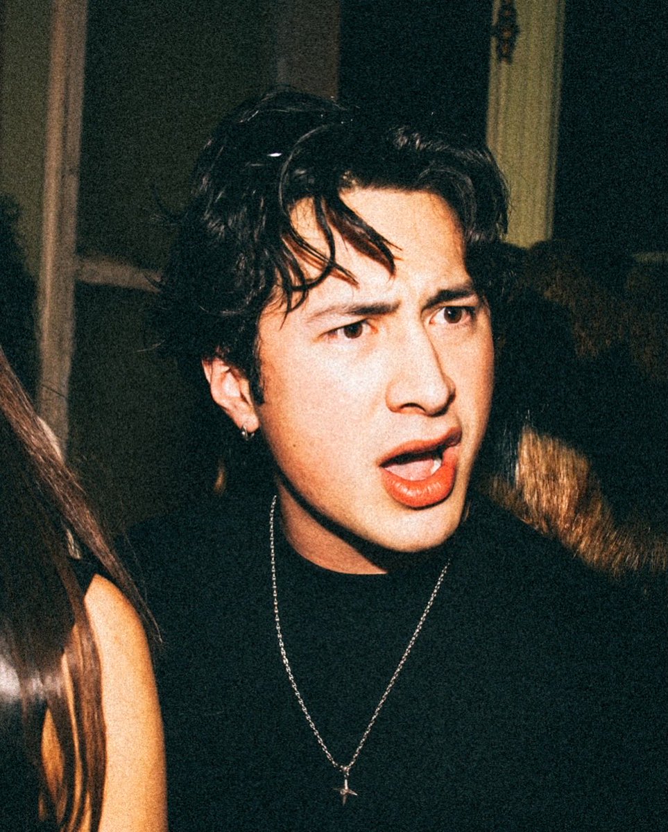 Hudson Williams at the INFERNO Paris Fashion Week party last week (via romain.guede)