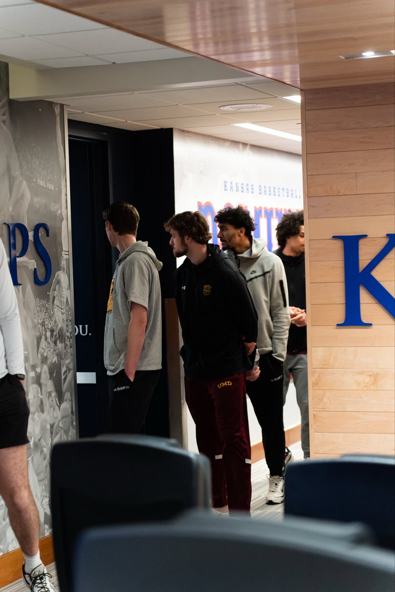 UMDBulldogMBB's tweet image. Touring Allen Fieldhouse!

#MakeMoves x #BulldogCountry 🐶🏀