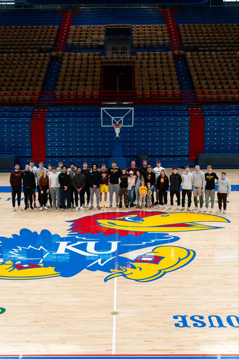 UMDBulldogMBB's tweet image. Touring Allen Fieldhouse!

#MakeMoves x #BulldogCountry 🐶🏀