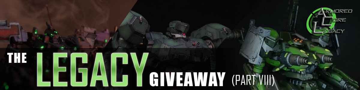 Part VIII of ACL's "The Legacy" giveaway is live! Enter in for a chance to win great prizes from multiple generations! Link ->  forms.gle/vtCAYP5VAq1VNh… We also have a special for those who plan to get the Armored Core ezine RECORDS//ANALYSIS. Be sure to read the rules fully!