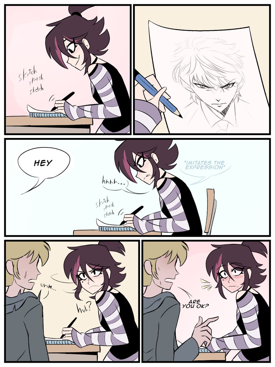 The need to make the same face when you are drawing an expression.
#LetsRock