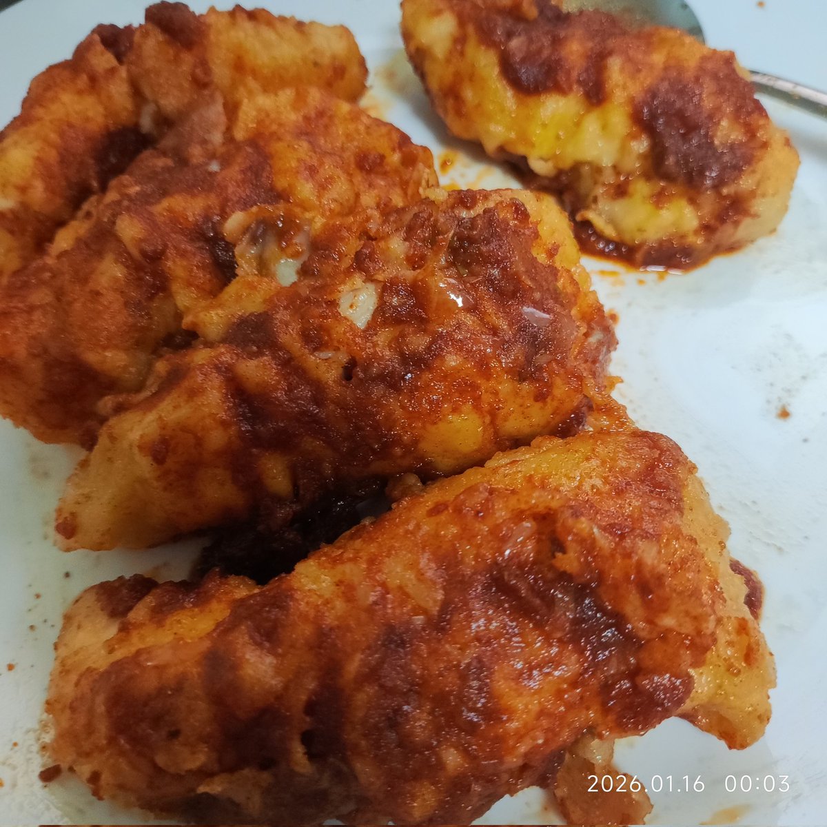 Callsign_Prism's tweet photo. Aaron's hometown is #Nashville, and Nashville hot chicken is a thing.
But mine? Not Nashville, not fried (the skin was sticky...), not even hot. Just... chicken.
I made this on 23 Jan. 26
#AaronKeener #NashvilleHotChicken #cooking #homecooking #food #chicken #TheDivision #TCTD https://t.co/tRlPuFSdrA