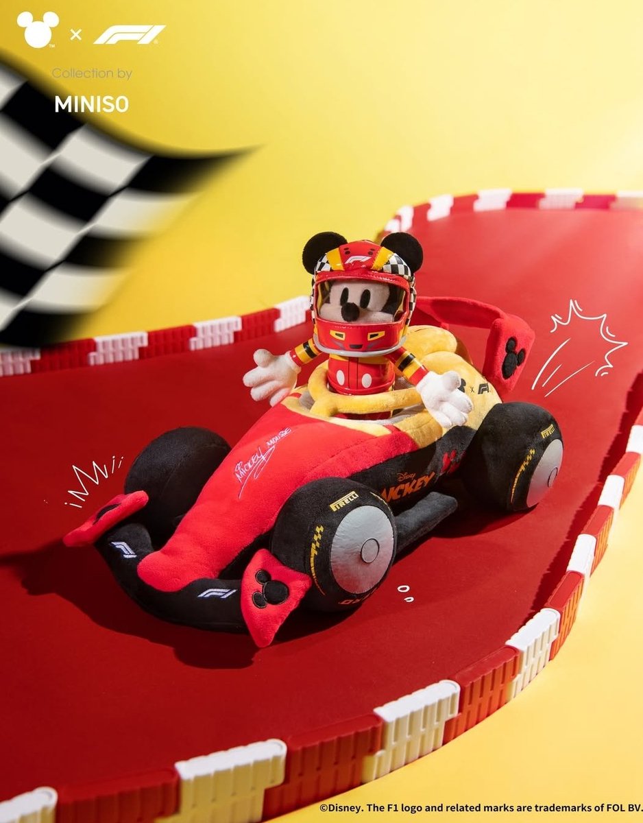 👀 Disney x Formula 1 iş birliği kapsamında, Miniso'nun F1 temalı