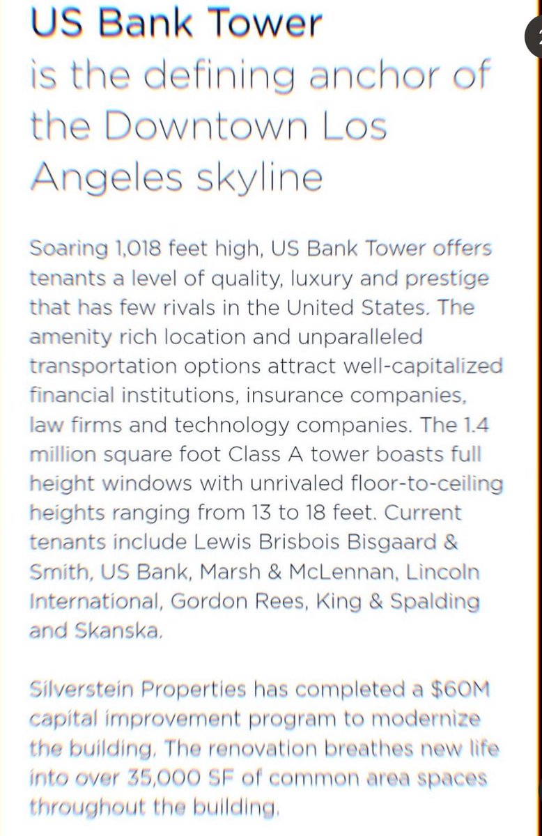 AyadAbe's tweet photo. @TuckerCarlson Beware Larry Silverstein planning another 9/11! After purchasing a building downtown Los Angeles and everyone starts talking about Iranian drones hitting California? 🤷‍♂️🖕🏽🖕🏽🖕🏽🖕🏽🖕🏽 https://t.co/KLP2mGZUwb