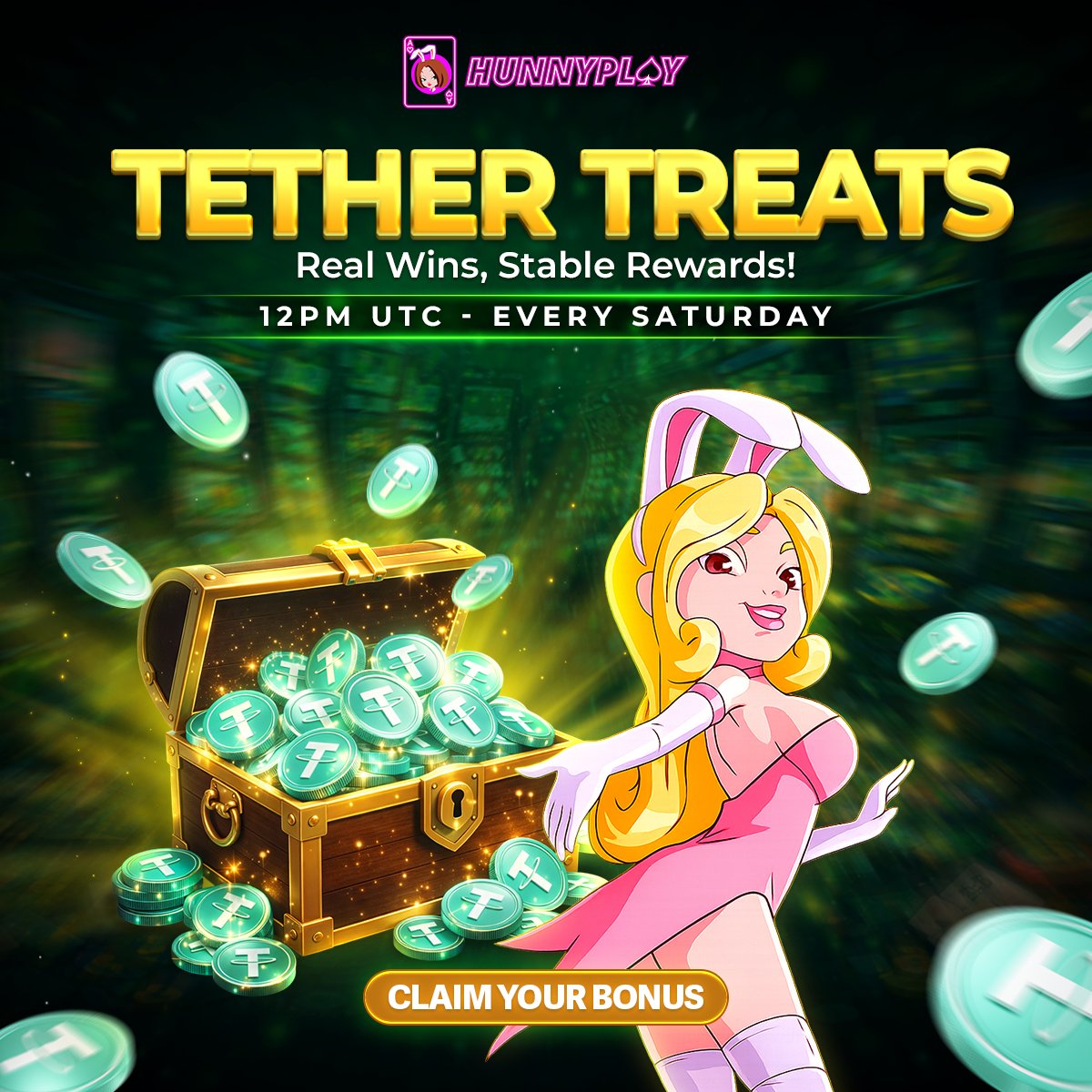 HunnyPlay_'s tweet image. 🚀🔥 HUNNYPLAY’S WEEKEND SECRET: TETHER TREATS!
♦Let’s be honest – weekends should come with surprise
⏳Tether Treats is your guaranteed Saturday crypto bonus from HunnyPlay 💸

👉 Tap here to find out ➡️: shorturl.at/xjd3G
#BonusDrop #Promotions