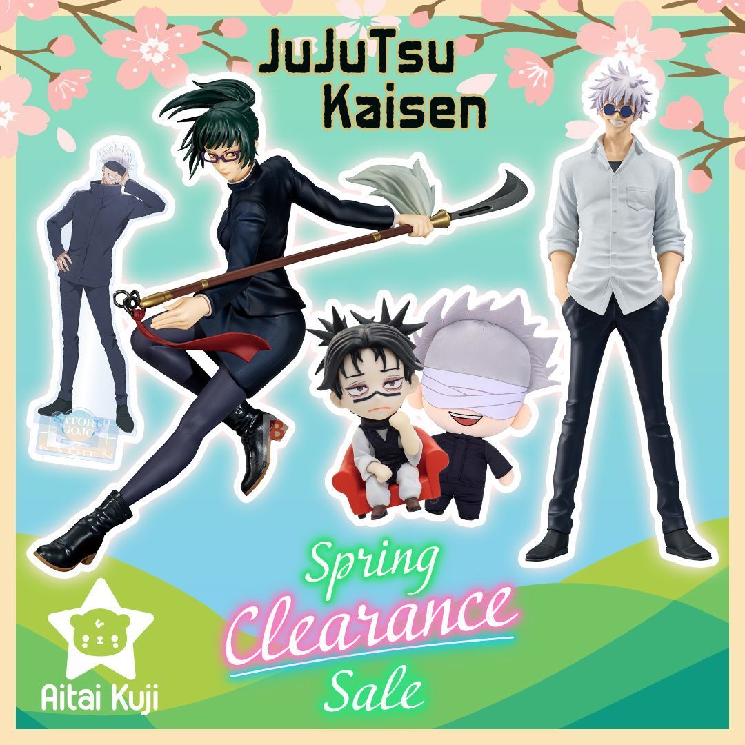 AitaiKuji's tweet image. 🤞Domain Expansion: Spring Sale :D ⭐

💶 Up to 9️⃣0️⃣% OFF official "Jujutsu Kaisen" merch! Don't miss out!
 
⬇️ Shop huge savings today!
🔗 buff.ly/fTLd45s 
📅 Ends March 30 @ 11:59PM PST

#SpringClearance #FFXIV #FF14