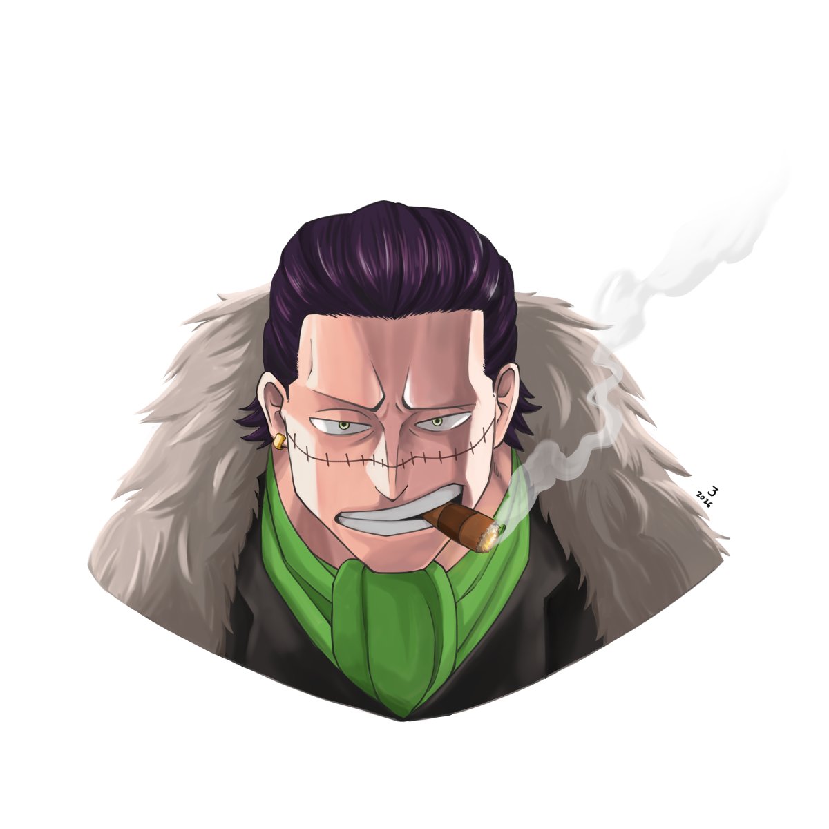 standleynephew's tweet photo. daddy crocodile 

#onepiece #crocodile #illustration https://t.co/Mi2wxmNnhW