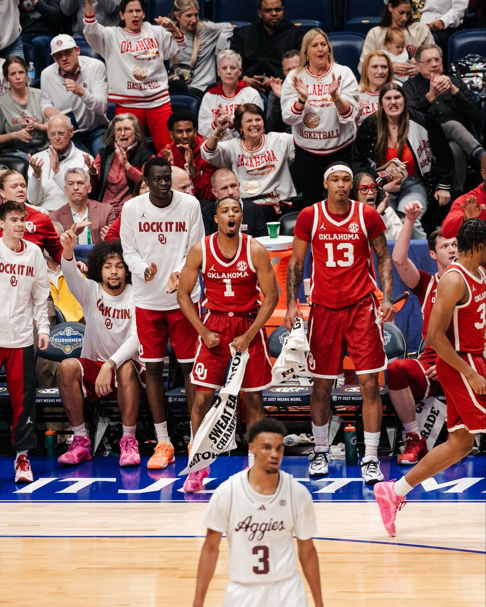 SEC's tweet photo. SEE YOU SOON(er)

@OU_MBBall x #SECTourney https://t.co/82IpCKUTNn