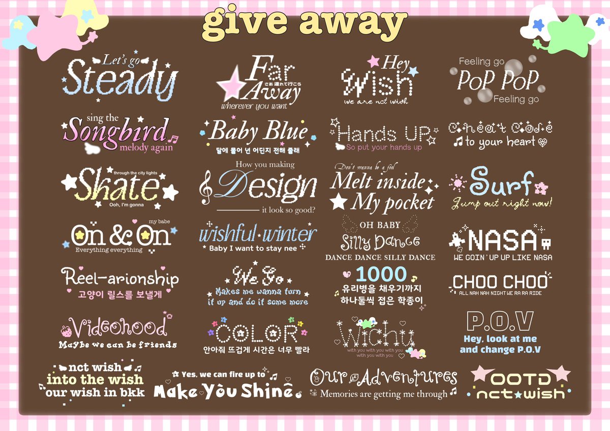 disleeyou's tweet photo. give away ⭐️

set list nct wish concert (png)🎼
Link https://t.co/UoZTLJCfr8

#NCTWISH_CONCERT_TOUR_IN_BKK
#OurWISH_BANGKOK https://t.co/nhnnzz9Ze3
