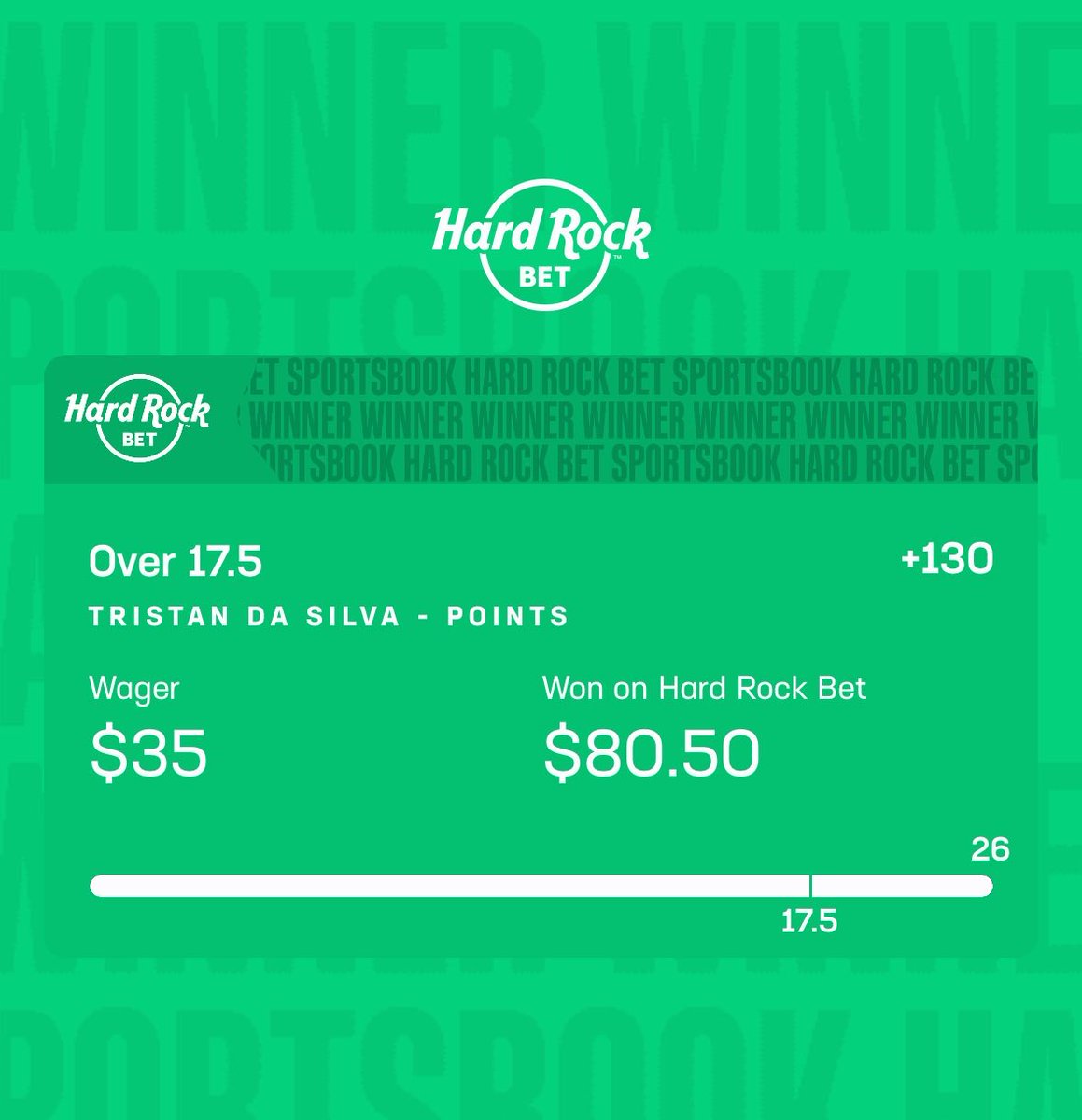 WillySquadPicks's tweet photo. Check out this bet I placed on Hard Rock Bet! Hardrock bets 4th quarter !!!
#parlay #runs #bets #hardrock #bets https://t.co/ELDuH0VQXR