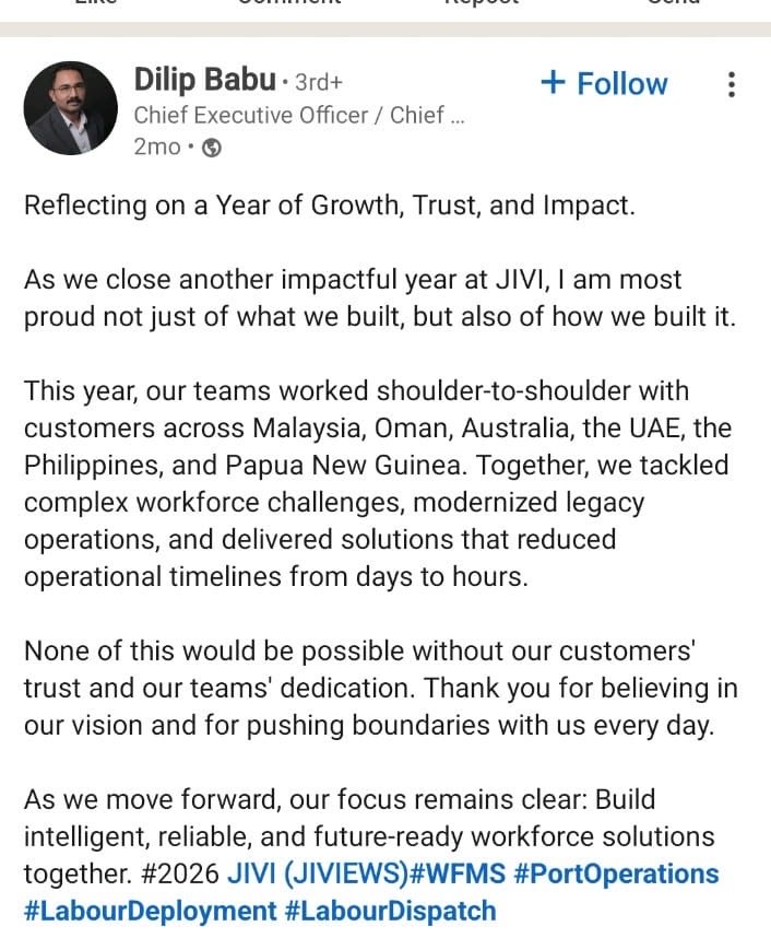 Updatestrichy2's tweet image. JIVIEWS a Workforce Management software development firm opened its Development center in Morais Tech space 👏 #Trichy #IT #Officespace