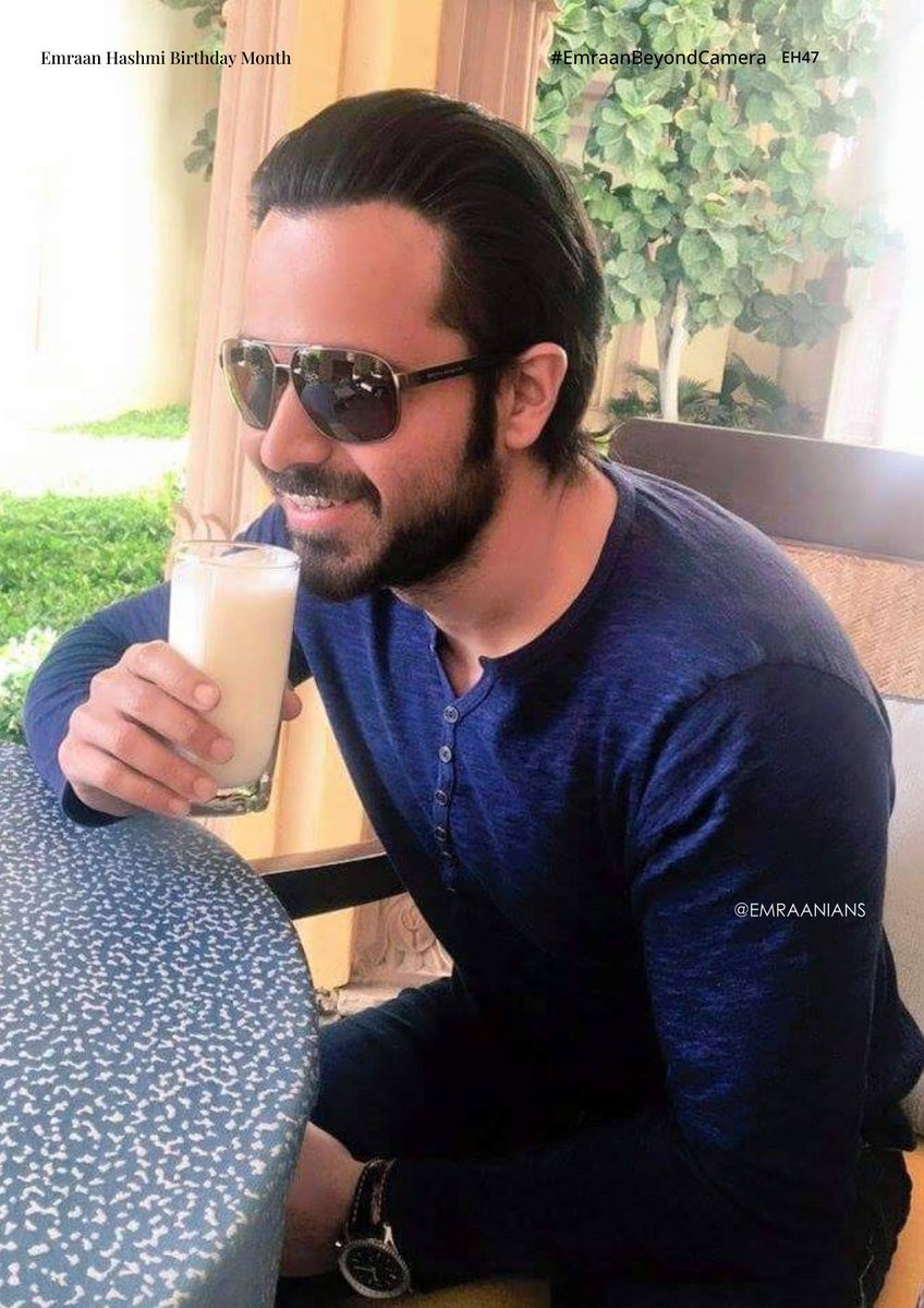 Emraanians's tweet photo. Beyond the camera, @emraanhashmi and his favourite lassi days. ๐ฅค
#EmraanBeyondCamera
#EmraaHashmi #EH47
Emraan Hashmi Birthday Month https://t.co/uRew2Naw0Q