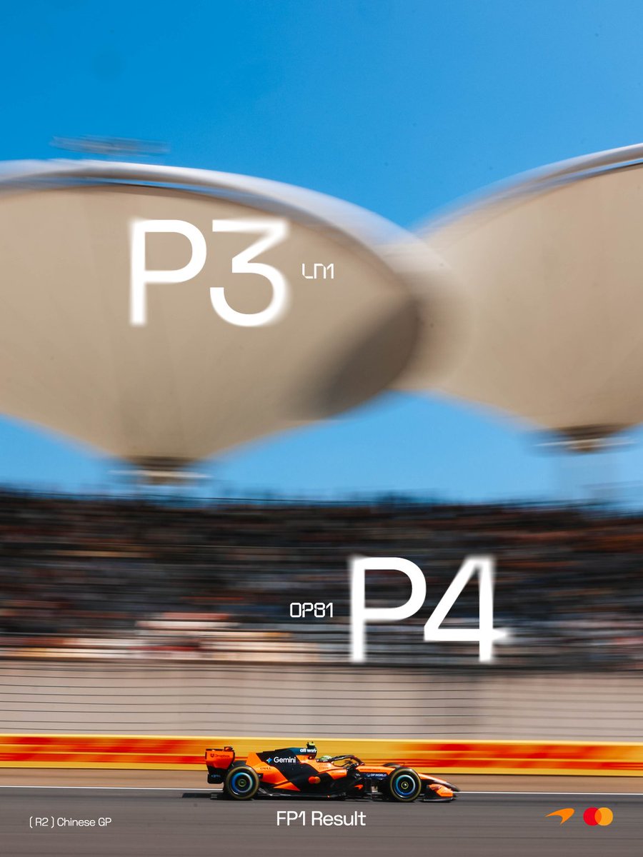 McLaren Mastercard Formula 1 Team tweet media