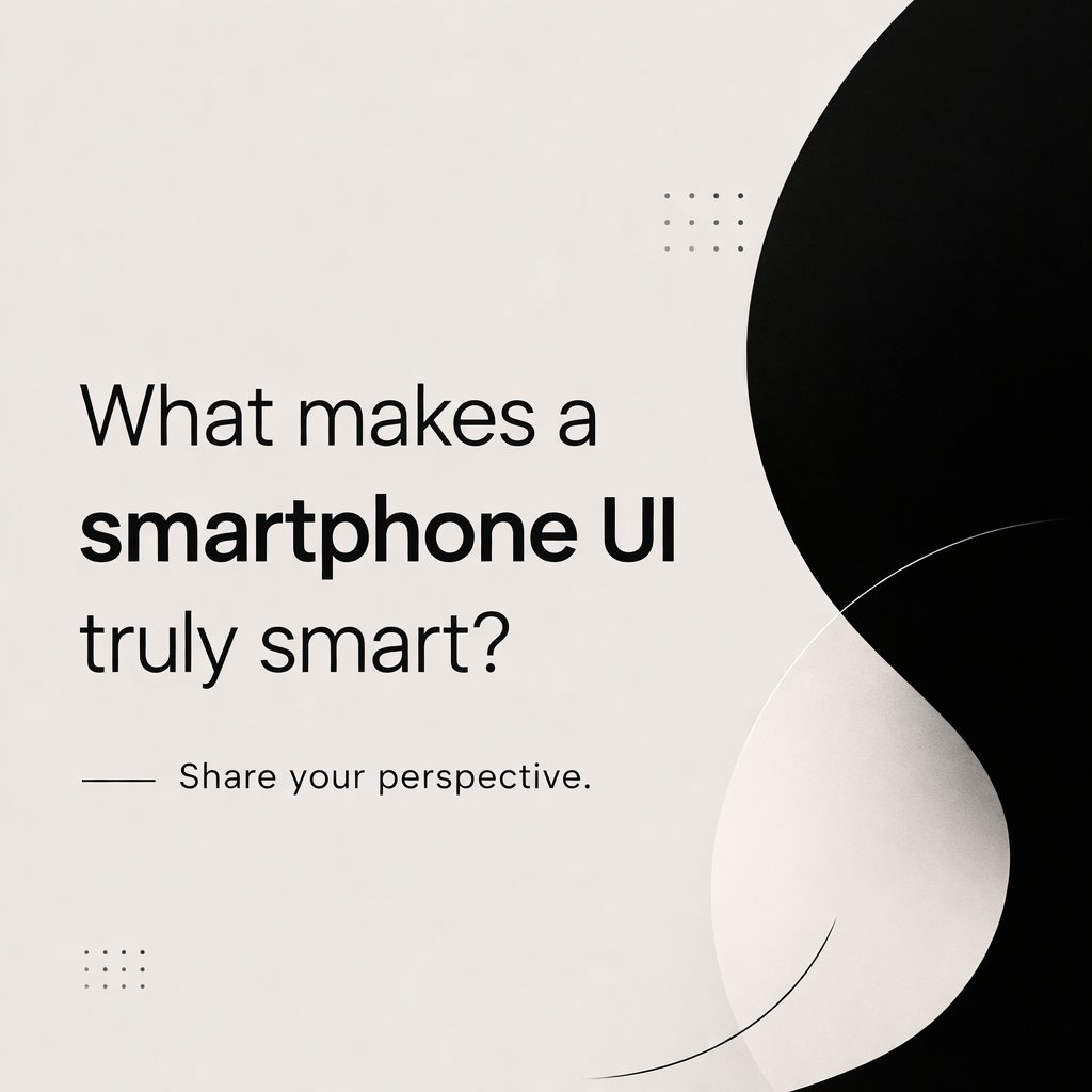 BlazingHkm's tweet photo. What actually makes smartphone UI feel smart?

Speed ⚡
Design 🎨
Useful features 🧠
AI 🤖

Running a quick survey to understand what Android users value most.

Would love your perspective 👇

https://t.co/oEOfkSwYa7

#Android #AndroidUI #TechTwitter https://t.co/p9KZ4uyZzz