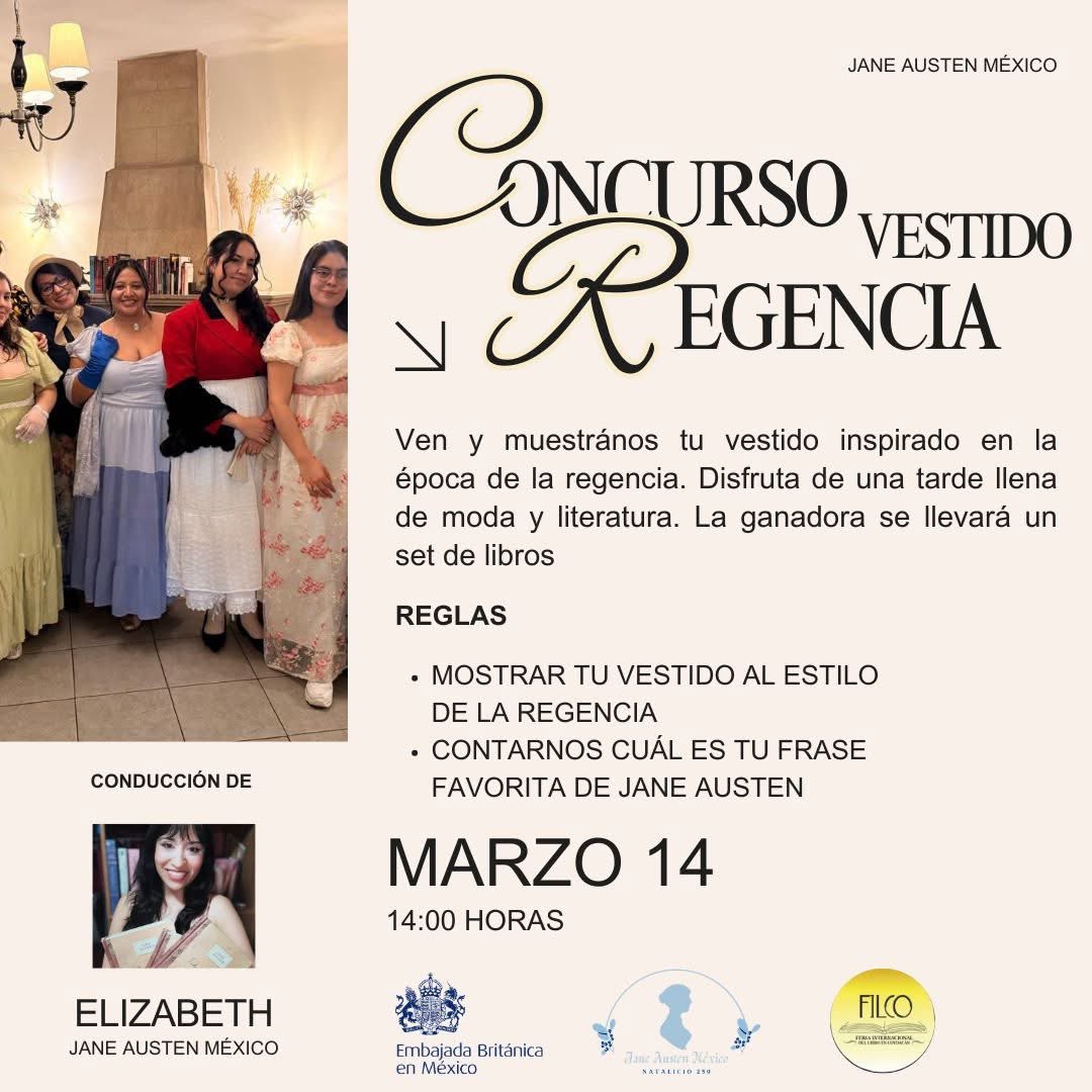 Me emociona muchísimo participar como jurado del concurso de vestidos de la Regencia, este sábado a las 2 pm en la <a href="/Filcocoyoacan/">Filco_Coyoacán</a>. ¡Los esperamos por allá con su mejor atuendo!
<a href="/UKinMexico/">UK in Mexico🇬🇧🇲🇽</a>