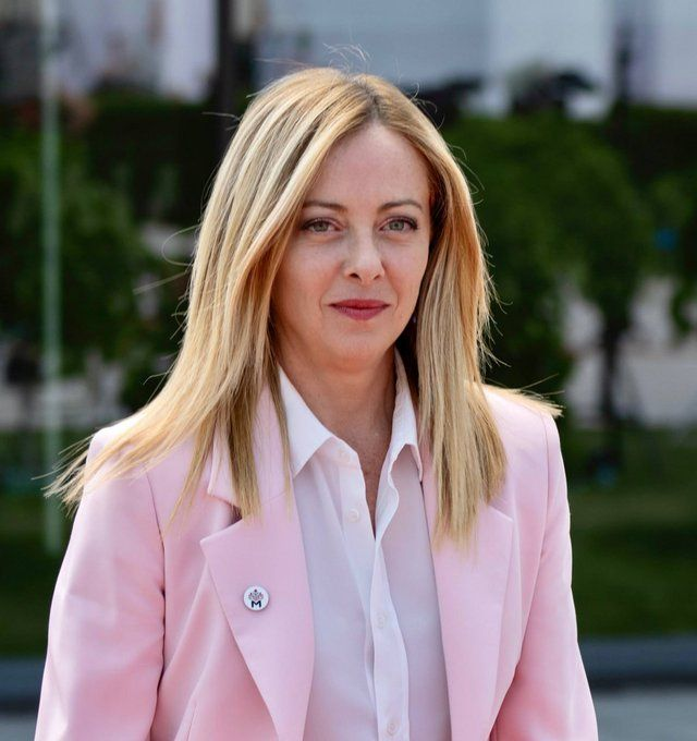Does Giorgia Meloni look beautiful in a pink dress?  

YES  No