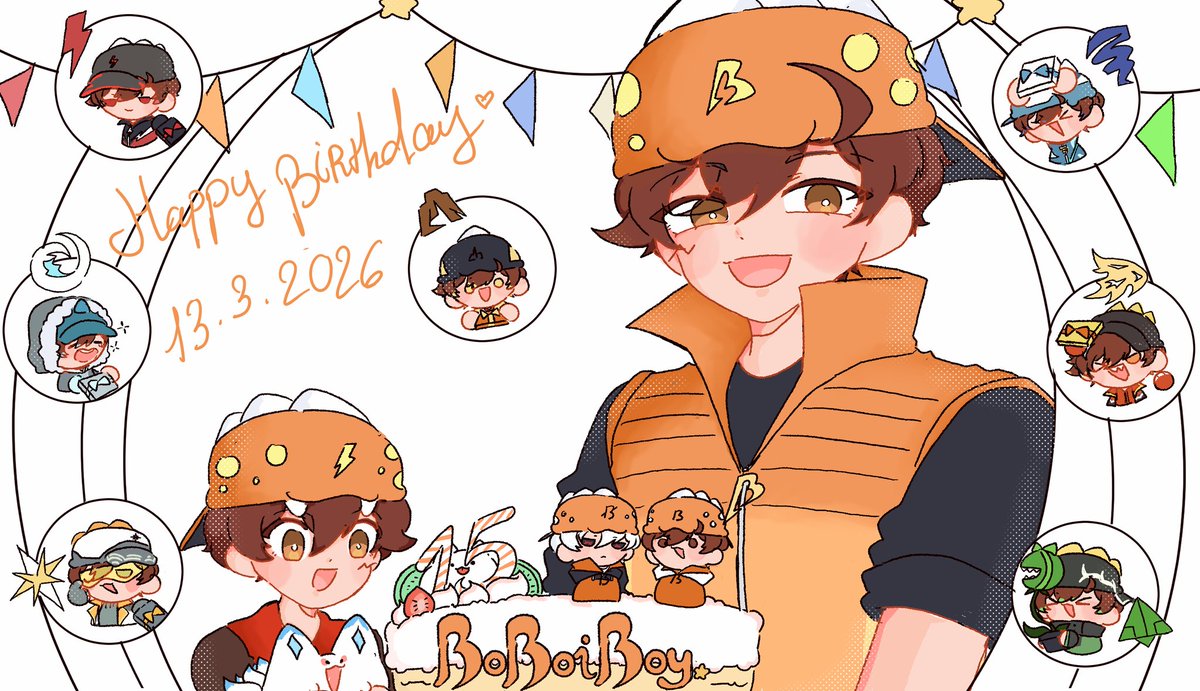 Yeah~ Happy 15th Birthday Boboiboy 🎉🎉🎂🎉🎉
#Boboiboy
#Boboiboy15
#HappyBirthdayBoboiboy
