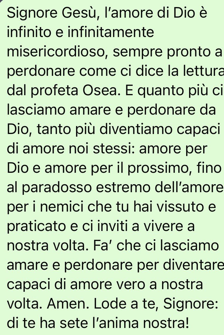 pregarelaparola's tweet image. #pregare la Parola di oggi: amati e perdonati, amiamo e perdoniamo 🥰 
#VangeloDiOggi #vangelodelgiorno