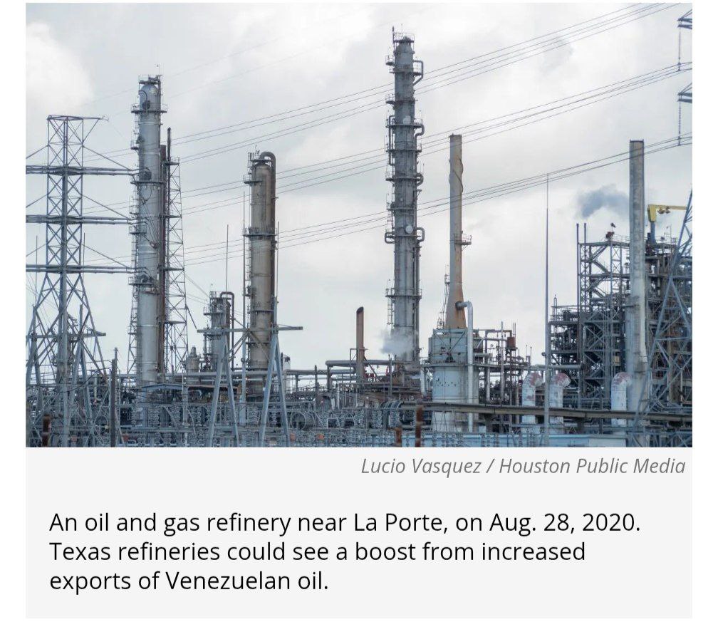 cheguwera's tweet image. Maduro's Revenge 

The refinery that is now on fire in La Porte Texas, on the coast of "The Gulf of America," is one of the primary facilities dedicated to refining oil looted from Venezuela.

#Texas #TexasFire #Maduro #Venezuela 

#Iran #israel #MiddleEast #Gaza #USA  #Russia