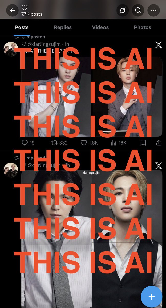 It’s incredibly disappointing to see one of my fave yoonmin accs post AI. Please stop feeding BTS’ face (and voice) to AI.