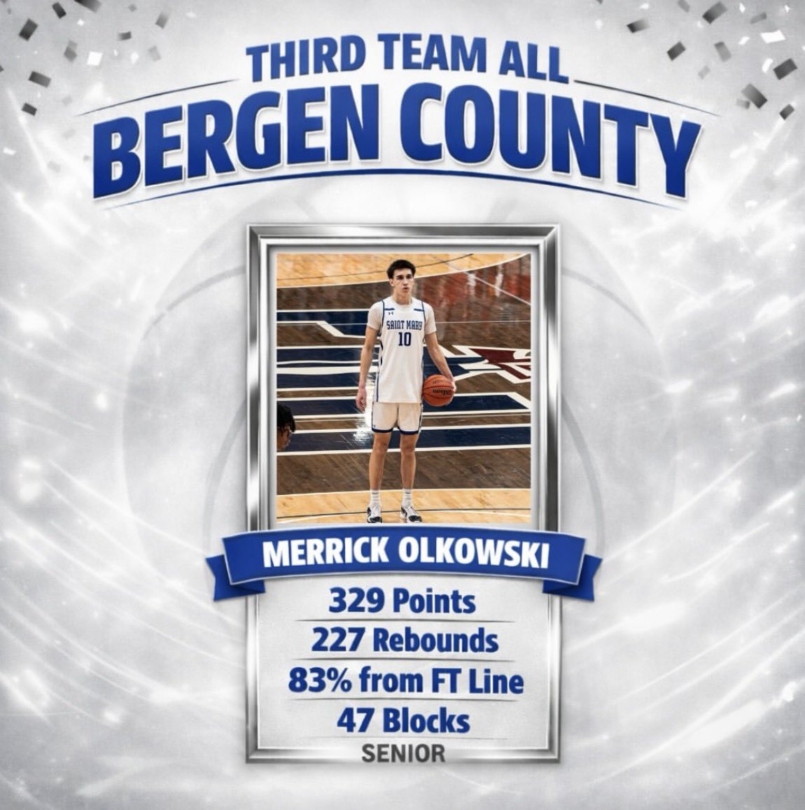 merrickOlkowski's tweet photo. Blessed to have been able to get First Team all Conference and Third Team all County. Just the beginning! https://t.co/DKWxbQVWU3