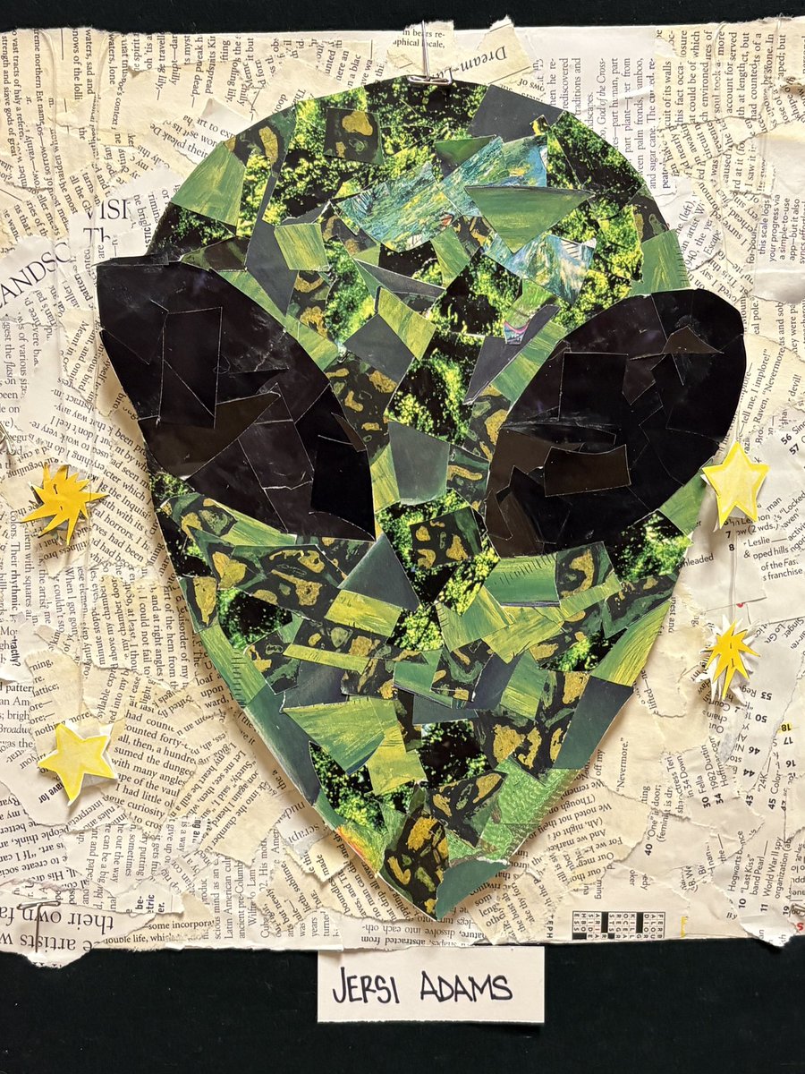 ArtWaggoner's tweet photo. Intro to 2D artists with their Text to Collage projects. https://t.co/7EgxQPN1yN