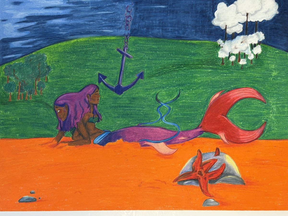 ArtWaggoner's tweet photo. Drawing 2 artists with their Surrealism creations. https://t.co/8RQvcJdOK4
